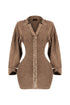 Natasha Mineral Washed Corset Mini Dress
